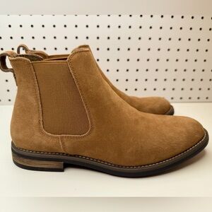 Bruno Marc Men's Timeless Suede Leather Chelsea Boots in Camel Size 7M